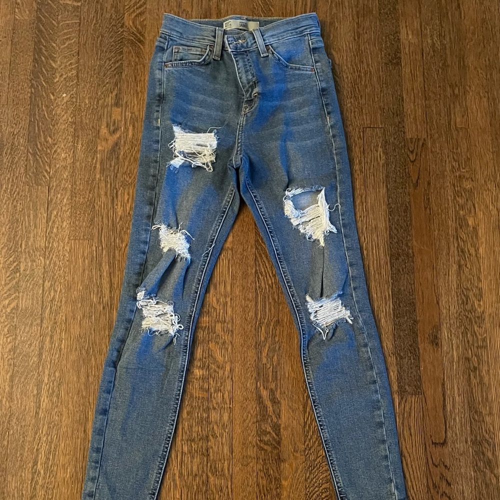 Top shop ripped Jamie Jeans